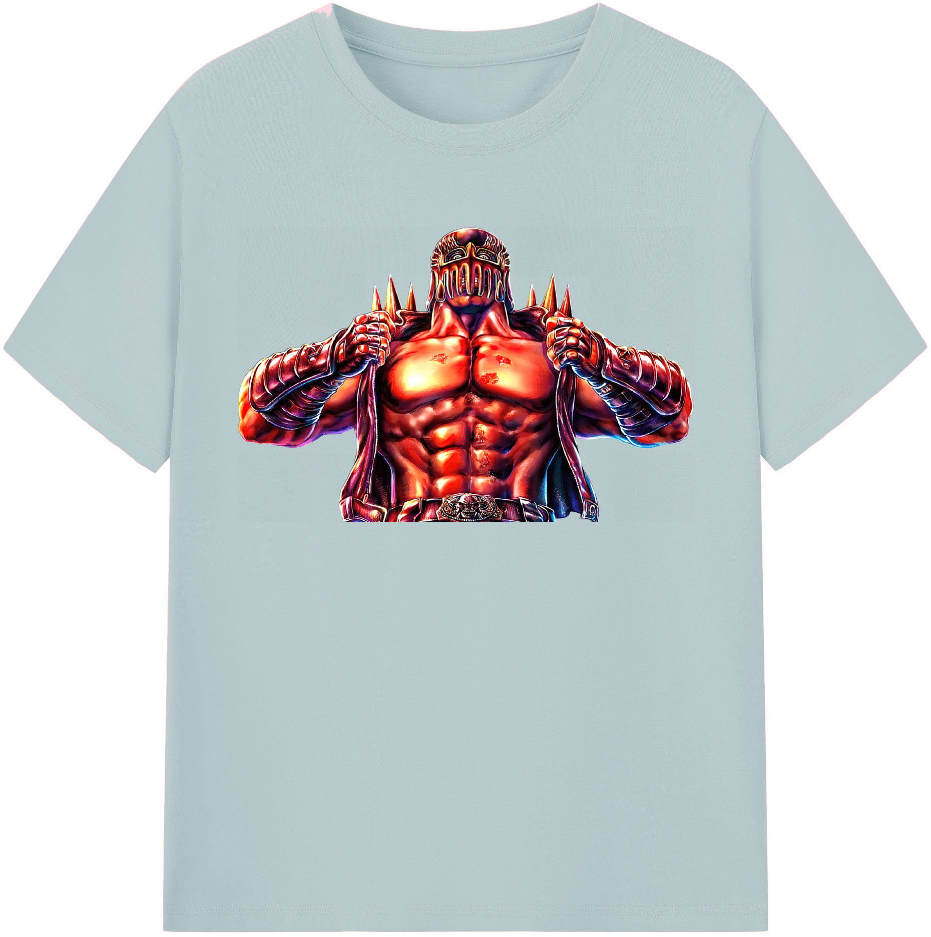 （画像用） 北斗の拳 Fist of the North Star 綿100％半袖Tシャツ（フロントプリント）